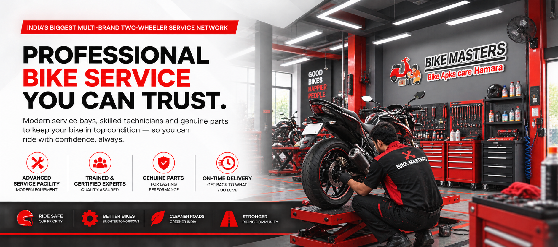 Bike Masters multi-brand two-wheeler care